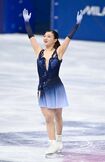 ミラノ・コルティナ五輪フィギュアスケート団体のショートで圧巻の演技を見せた坂本花織(撮影/JMPA)
