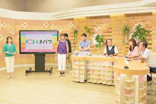 レポーターを務める『くまパワ』リハーサル