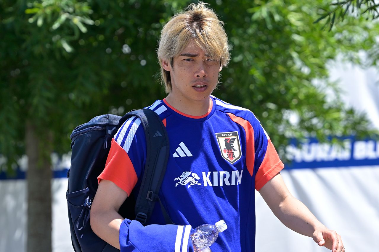サッカー日本代表の伊東純也（JMPA代表撮影より）