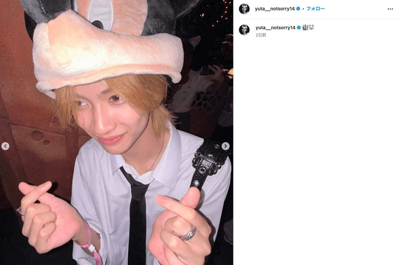 俳優の市村正親の息子で、同じく俳優の市村優汰（公式インスタグラムより）