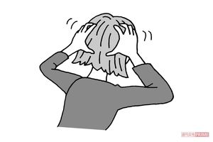 天柱（てんちゅう）後頭部の首の付け根にある太い筋肉の外側の縁。イラスト／水口アツコ