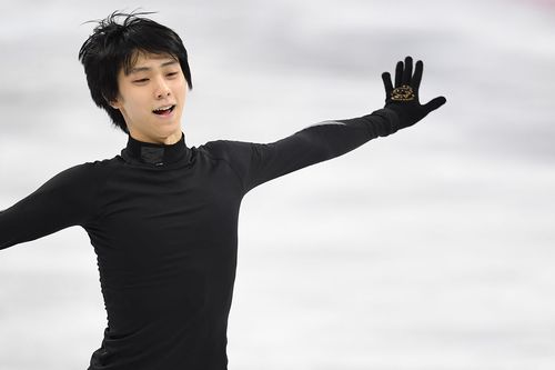 羽生結弦選手　2018年2月13日、平昌冬季五輪フィギュアスケート（日本雑誌協会代表取材）