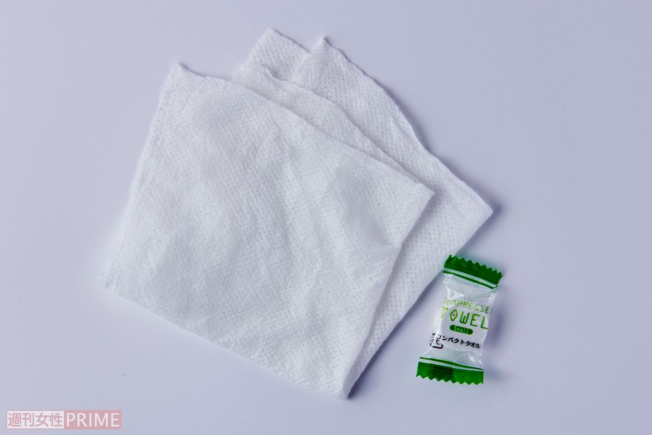 プラスで持ちたい！おすすめの防災グッズ「コンパクトタオル」撮影／山田智絵