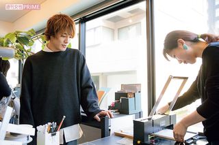 製本されていく過程を見ることができるんです　撮影／矢島泰輔