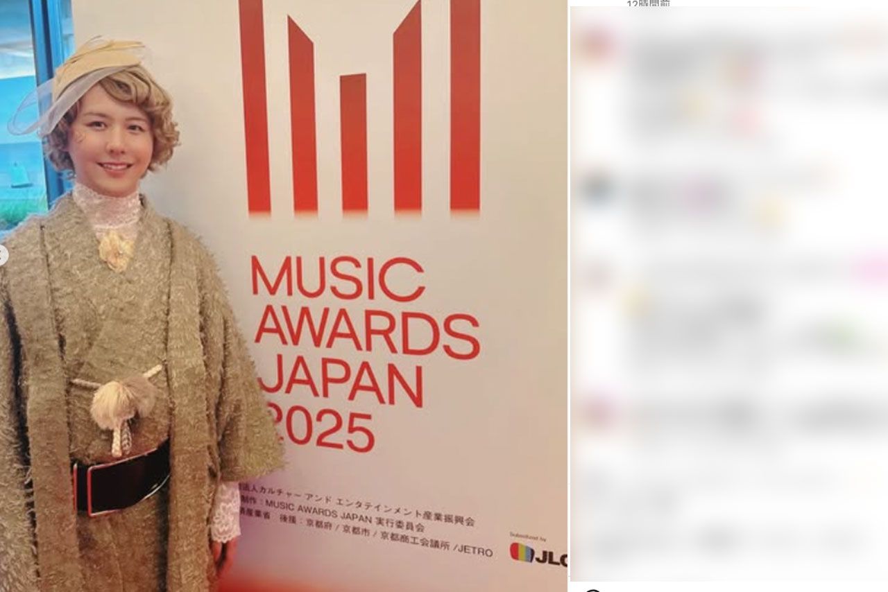 『MUSICAWARDSJAPAN2025』初代の最優秀アーティスト賞にはMrsGREENAPPLE、個性が強い藤澤涼架の衣装（本人のインスタグラムより）