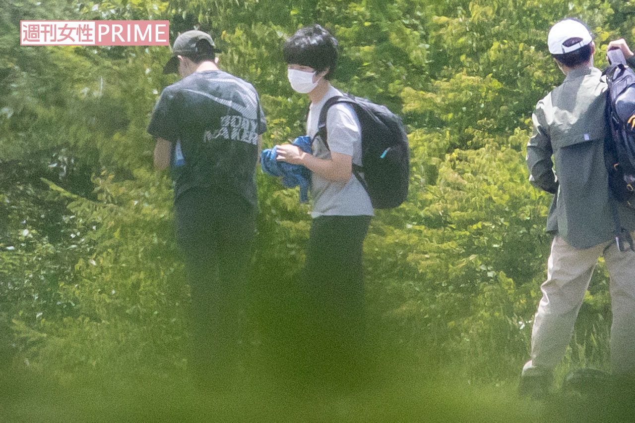 『女神湖』で昼食をとられた悠仁さま