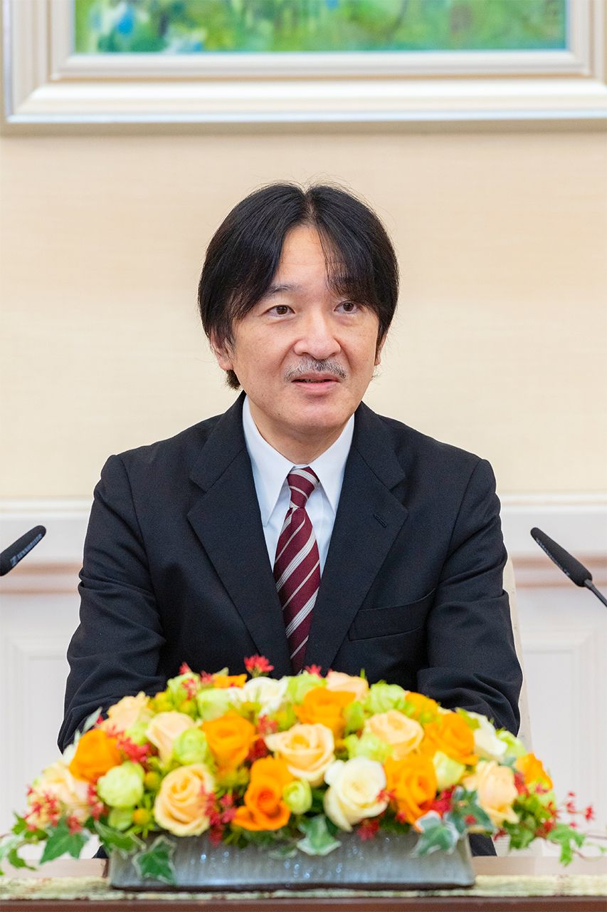 昨年11月の会見で「結婚を認める」と発言された秋篠宮さま