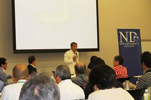 NDは訪米前に東京や沖縄でシンポジウム、記者会見を開き、提言を周知