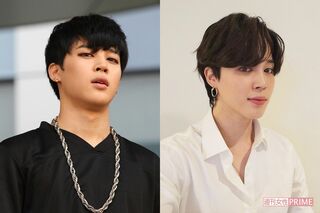 JIMIN（左から'14年・18歳、現在・26歳）※右写真は公式ツイッターより