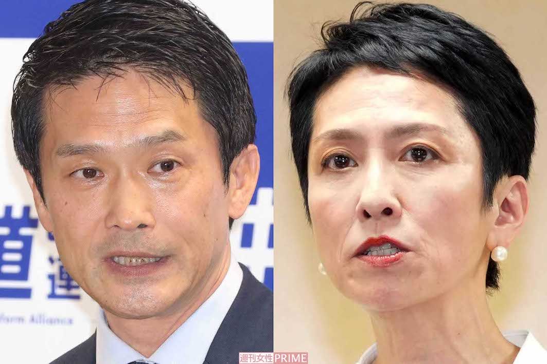 左から小川淳也氏、蓮舫氏