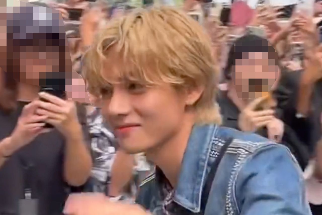 来日したBTS・V、多くのファンが訪れている〈X（旧Twitter）より〉