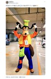 本物そっくりのグーフィーの仮装が物議を醸している(Xより)