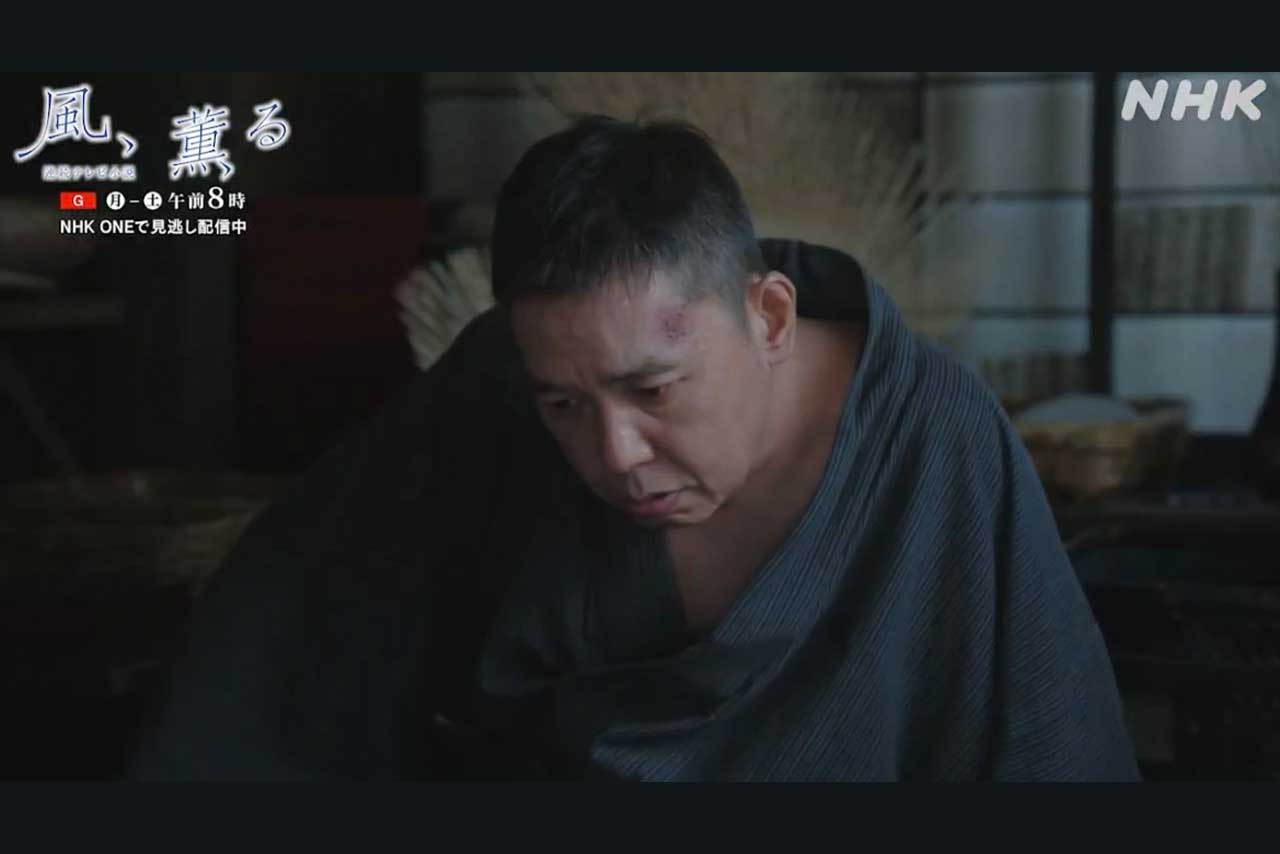 「想像以上にいい演技」朝ドラ『風、薫る』にて視聴者を驚かせた太田光（番組公式Xより）