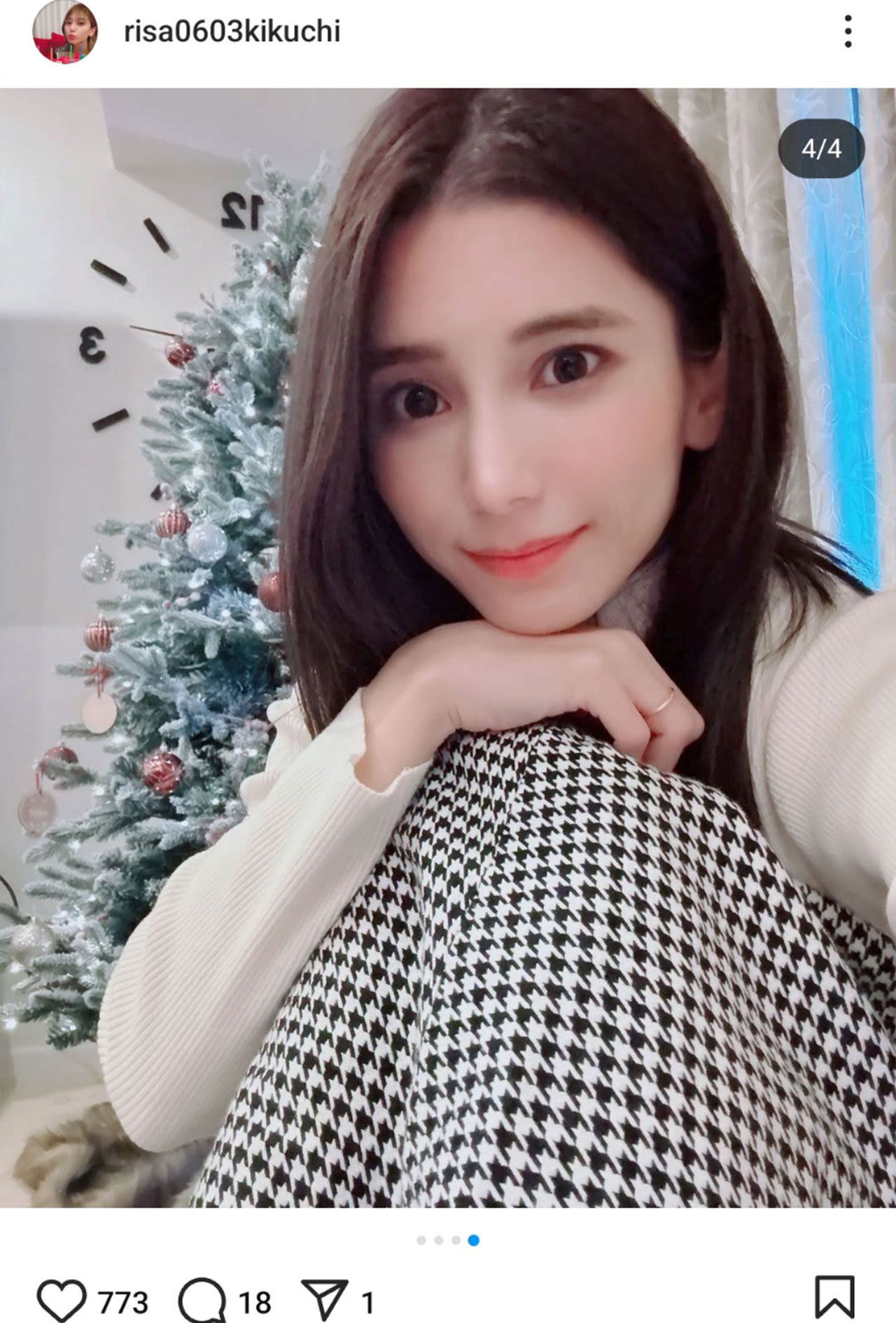 城島茂の妻でタレントの菊池梨沙