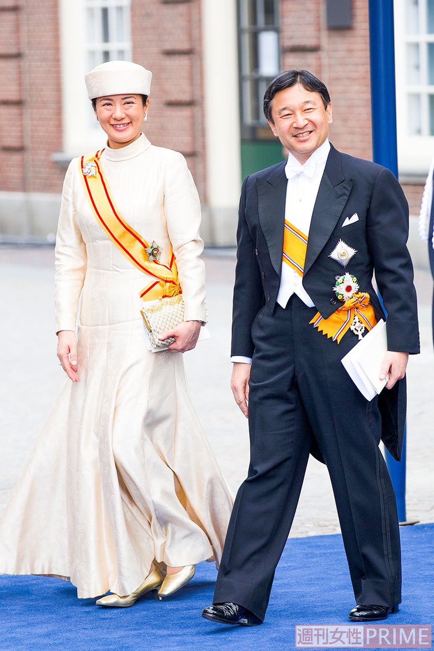 オランダ国王の戴冠式に出席された天皇陛下と雅子さま（'13年4月）