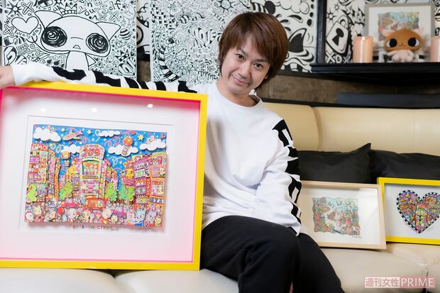 絵を何層も重ねるため製作期間は1か月を超えることもあると話す元ジャニーズJr.の田中純弥さん