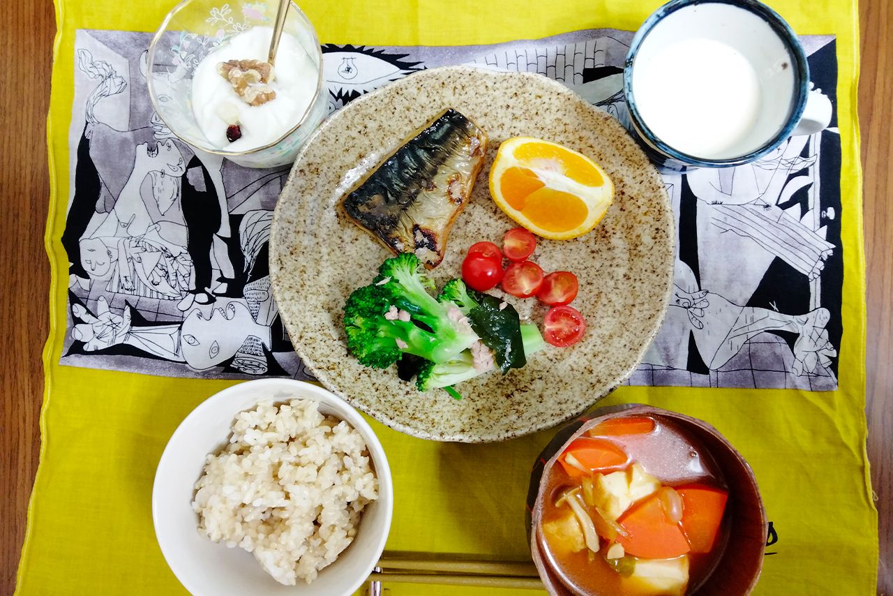 「抗がん10食材早見シート」で高得点の朝食（2）