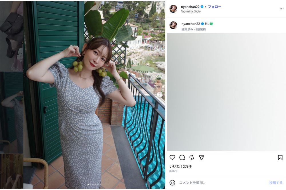 小嶋陽菜、今年8月の投稿（本人インスタグラムより）