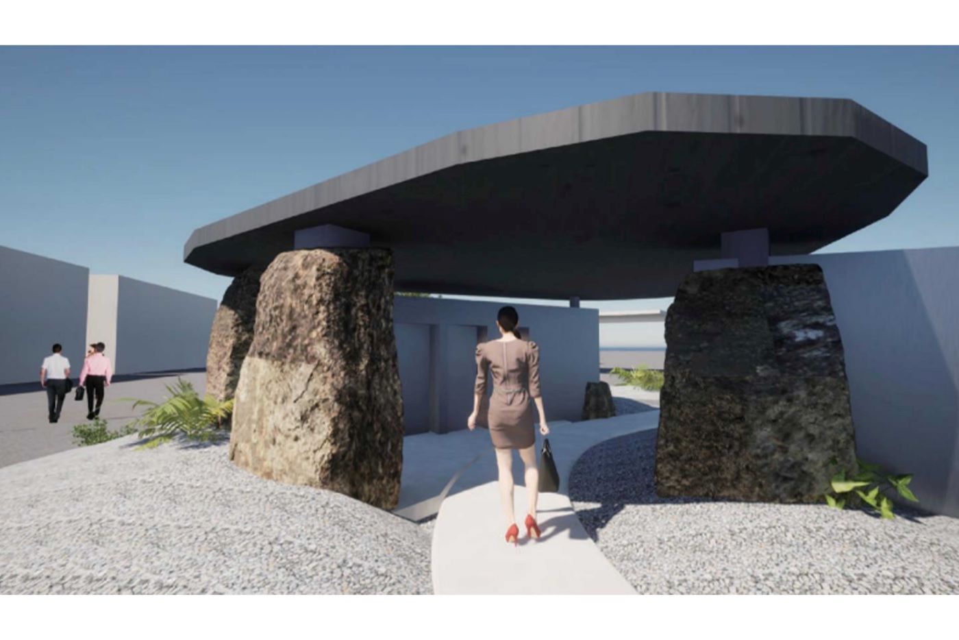 “残念石”を使用したトイレのイメージ図（EXPO2025プレスリリースより）