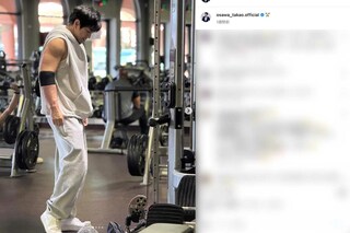 ジムでトレーニングをする姿など、鍛え抜かれた身体をたびたび投稿している大沢たかお（本人のインスタグラムより）