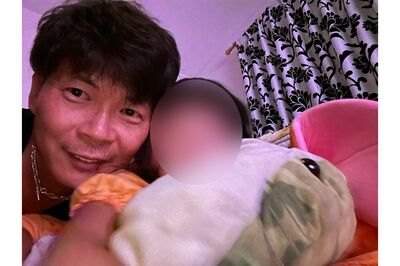 逮捕以前、幸せに暮らす健さん一家のワンシーン