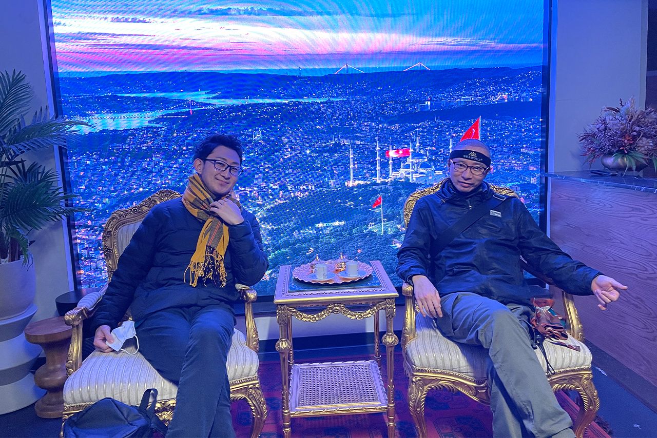 旅の最後の夜は、夜景の綺麗な場所で食事を