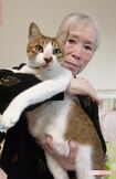 沢田さんと、愛猫の祐介。共にホームへ入居して7年、最期まで一緒に過ごすことができた