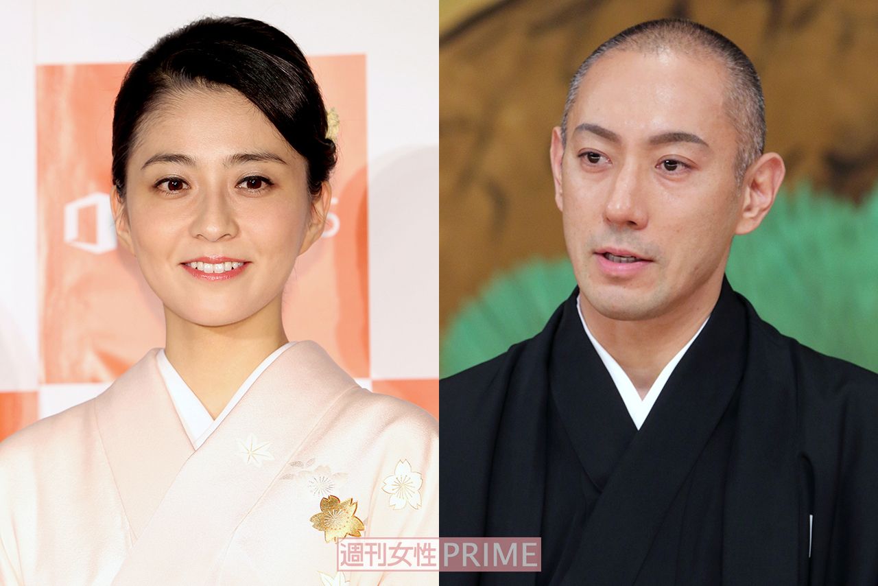 （左から）小林麻央さんと市川海老蔵