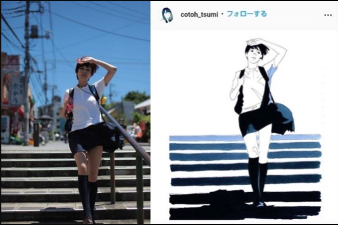 ネット上で特定・検証が進む古塔つみ氏の作品と、元ネタとされる画像