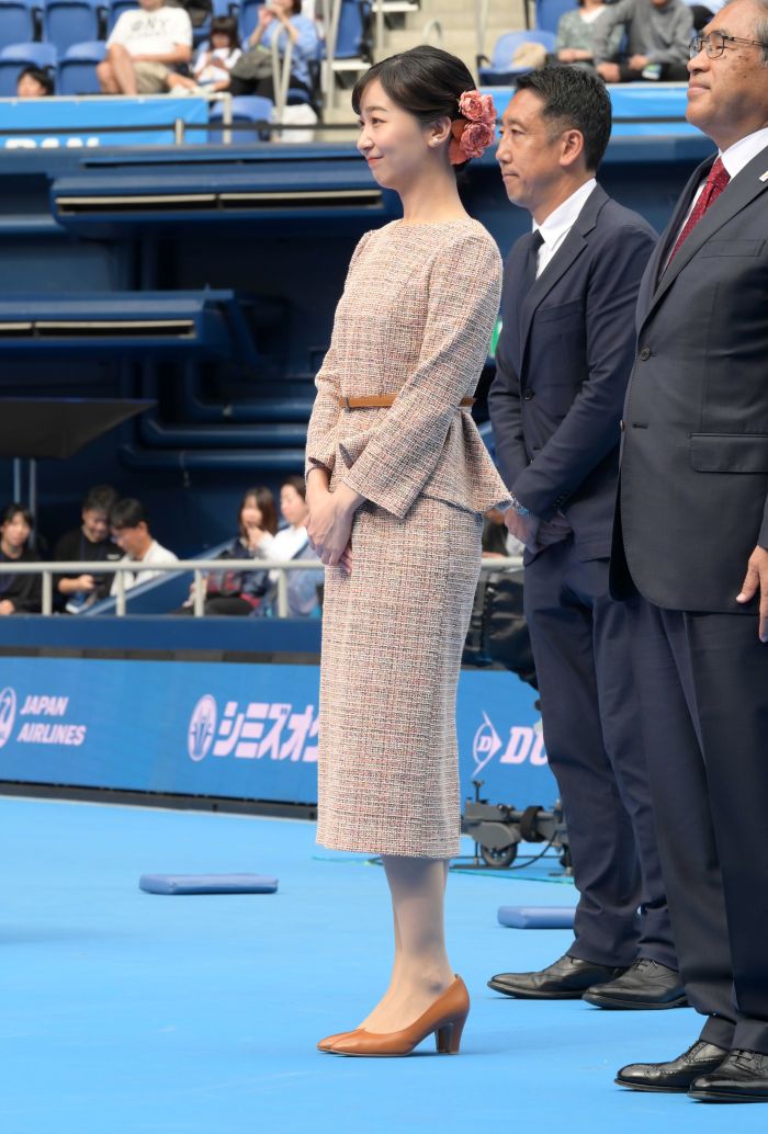 10月13日、テニスの全日本選手権決勝を観戦された佳子さま