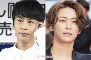 中丸雄一（左）と亀梨和也