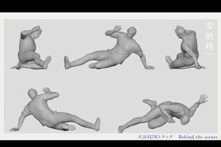 「大谷SUNトラック」製作の様子（雪肌精の公式Xより）