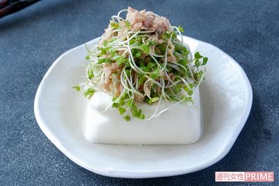 ブロッコリースプライト　ツナの冷奴