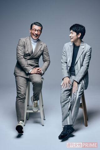 中井貴一・松山ケンイチ　撮影／廣瀬靖士