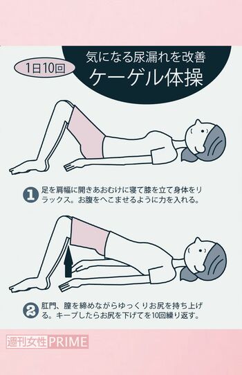 気になる尿漏れを改善　ケーゲル体操