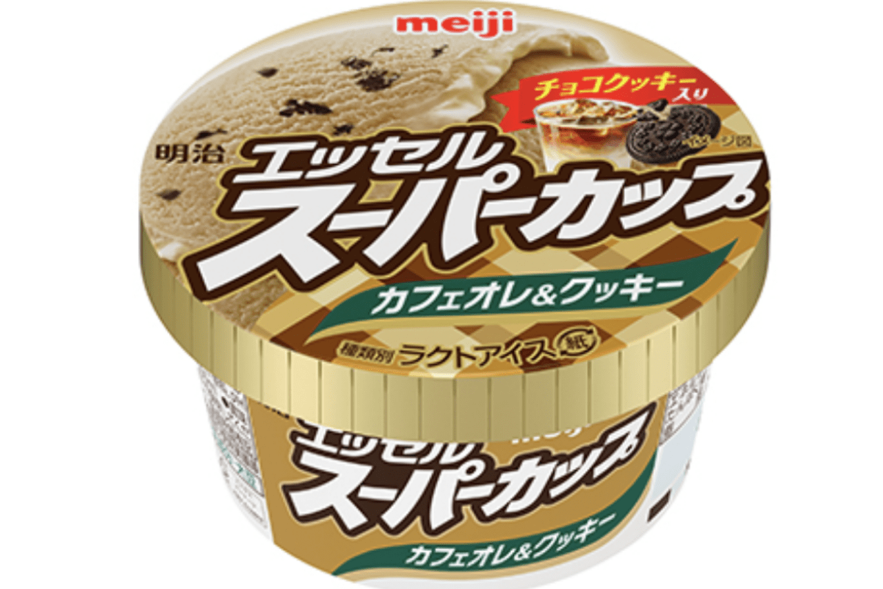 明治 エッセル スーパーカップ カフェオレ＆クッキー 200ml（公式サイトより）