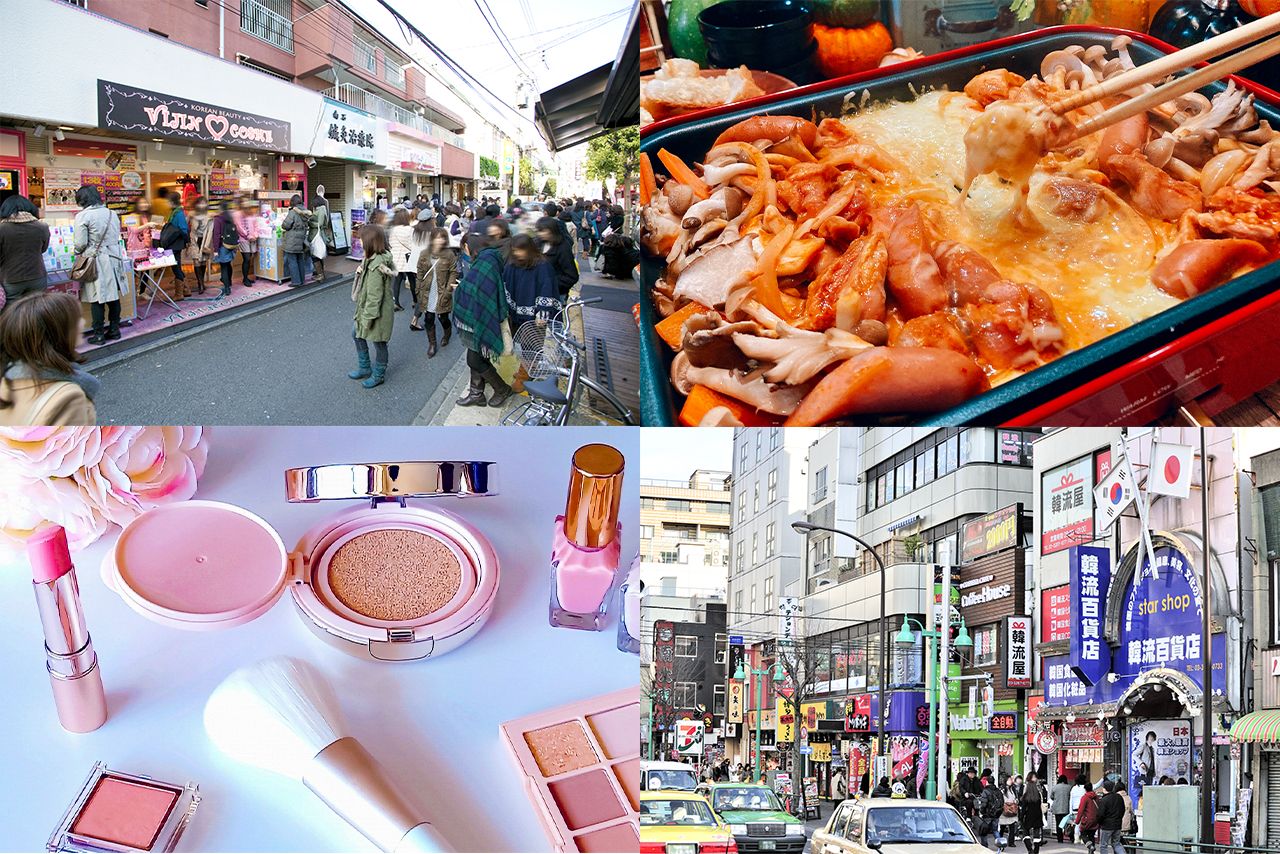 第3次ブームは韓国料理やコスメなどが人気に。東京・新大久保のコリアタウンには若い女性を中心に大勢が詰めかけた