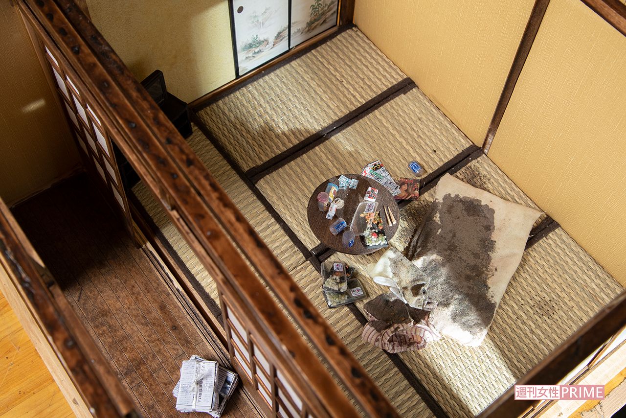 上から見たミニチュア作品（小島美羽さん作）　撮影／齋藤周造 