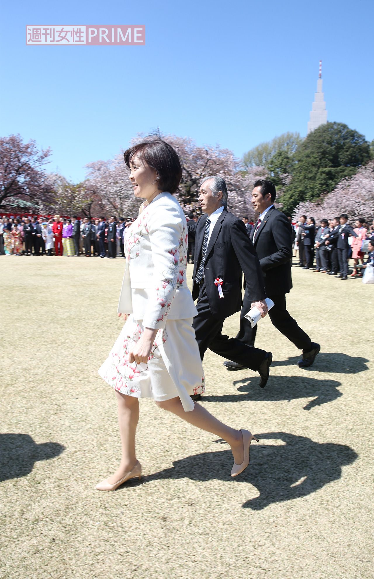 2019年4月13日「桜を見る会」、安倍明恵夫人も揚々と参加