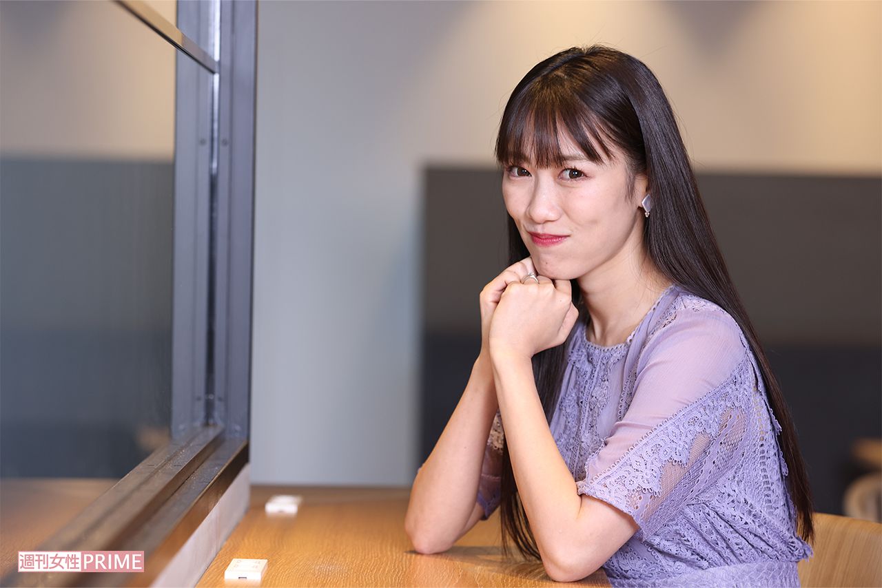 結婚発表直後の高城れに（11月6日撮影）