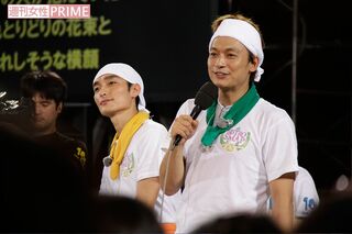 '11年の『27時間テレビ』で、香取と草なぎは福島県を訪れた