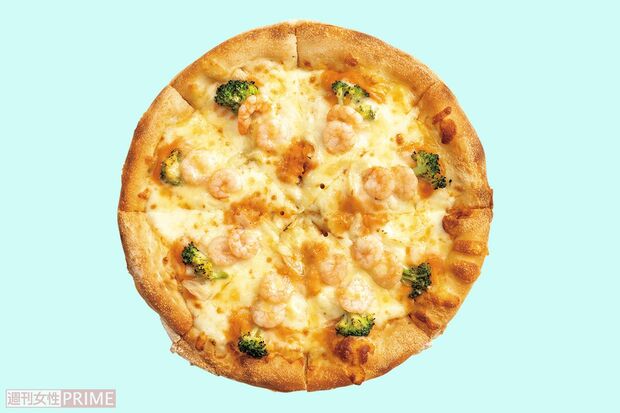 〈第1位〉特製オマールソースのダブル・シュリンプ/ピザハット　3540円（撮影／齋藤周造）