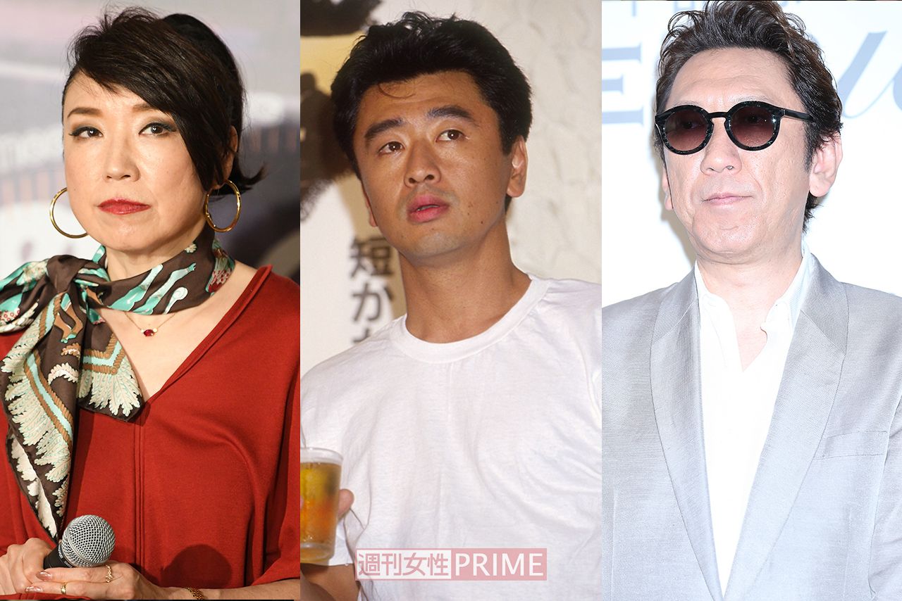（左から）松任谷由実、桑田佳祐、布袋寅泰