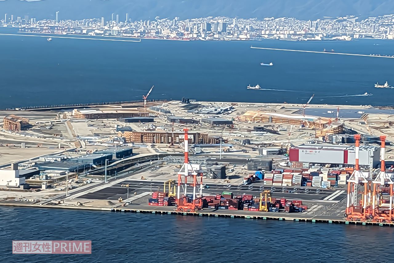 23年12月の段階の大阪万博会場　撮影／編集部