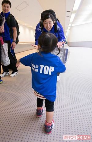 出産後、愛娘の和香ちゃんが1歳になる前には現役復帰