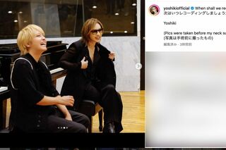 YOSHIKIのSNSの投稿には手越祐也の姿が（YOSHIKIのインスタグラムより）