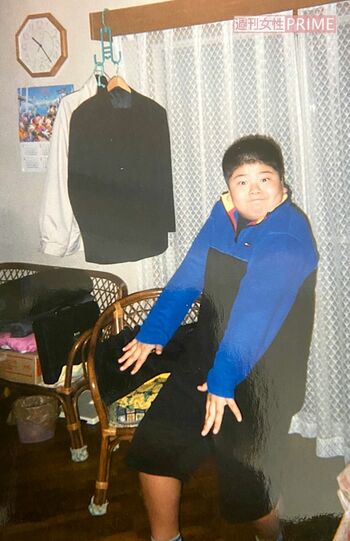 大人顔負けの体格だった小学生時代　写真提供／長田拓郎