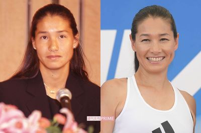 伊達公子（左は24年前）