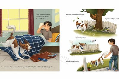 2026年2月に発売される大谷翔平の絵本『DECOY-SAVES-OPENING-DAY（原書タイトル）』の中面ページ（ポプラ社のHPより）