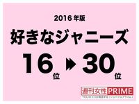 '16年版「好きなジャニ」16位と17位にはテゴマスがランクイン